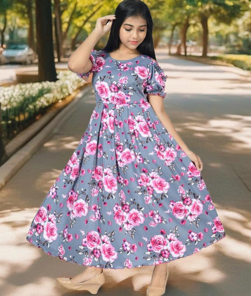 Full length casual dresses shop