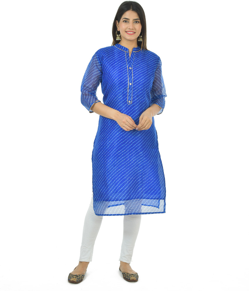 Flipkart blue kurti cheap