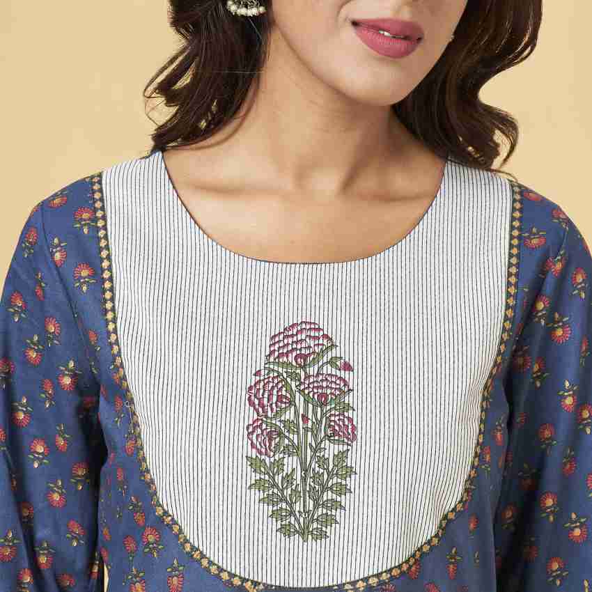 Rangmanch by Pantaloons Women Printed Flared Kurta - Buy Rangmanch by  Pantaloons Women Printed Flared Kurta Online at Best Prices in India