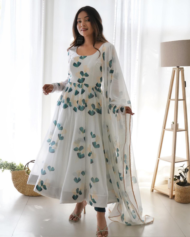 Stay Design Women Printed Gown Kurta Buy Stay Design Women