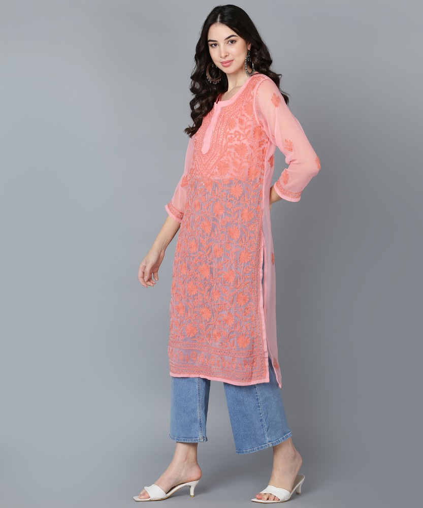 Flipkart shop orange kurti