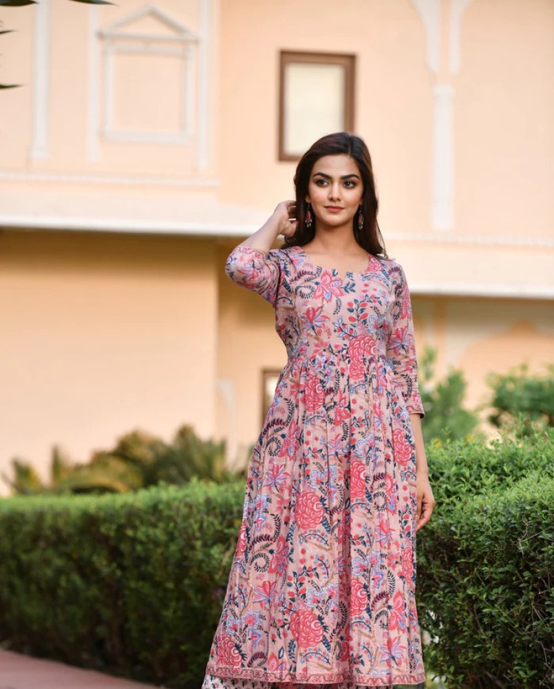 NEw BHARAT SALES Women Printed Anarkali Kurta Buy NEw BHARAT SALES Women Printed Anarkali Kurta Online at Best Prices in India Flipkart