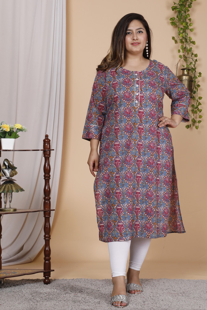 BEING RAJASTHANI Womens Rayon Straight Kurta Plus Size Kurti Extra Love  3Xl Kurti 4Xl Kurti 5Xl