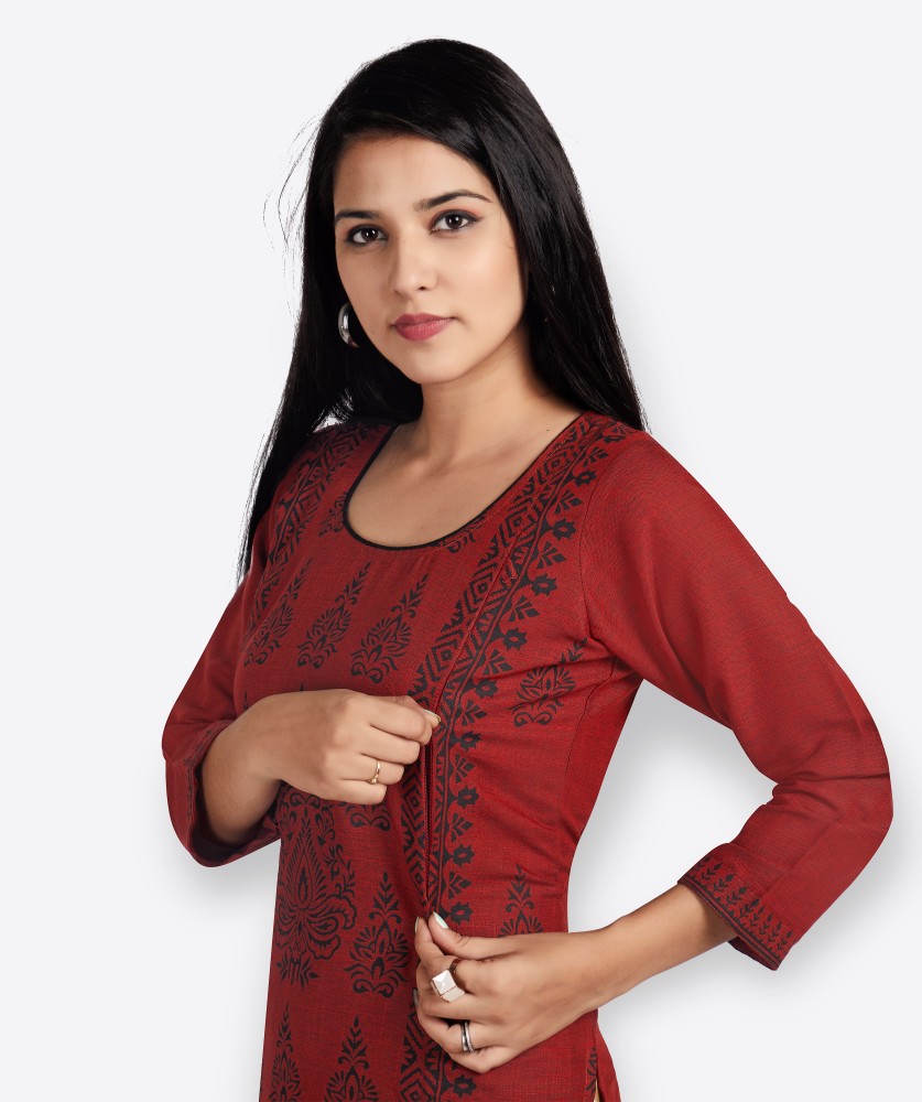 Buy Maroon Kurtas & Kurtis for Women by CEE 18 Online