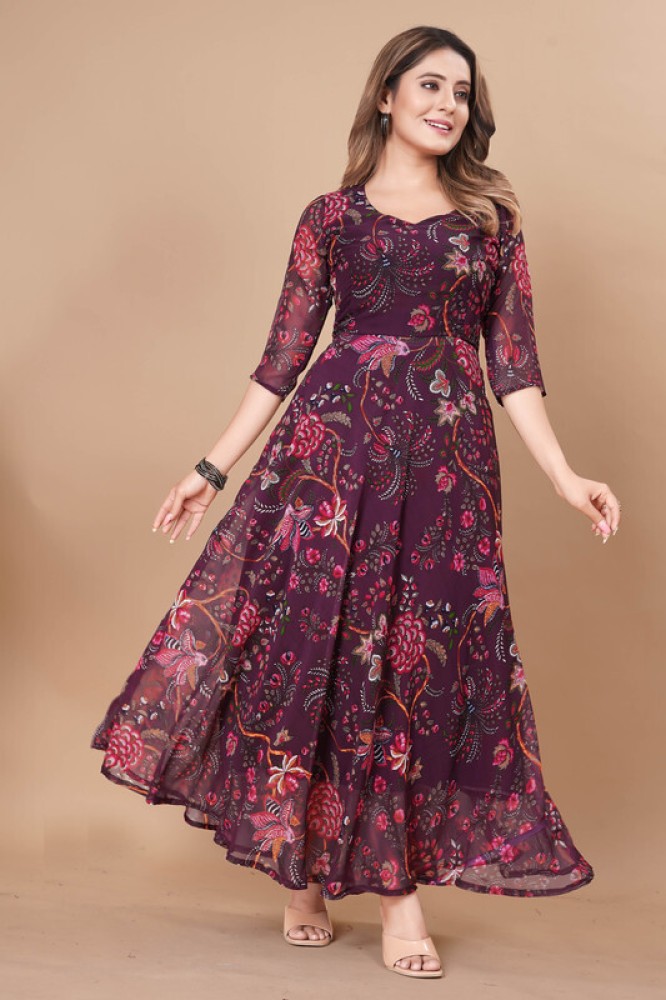 Flipkart long outlet anarkali kurtis