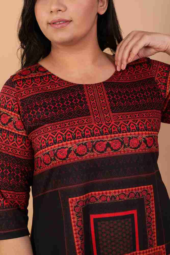 Amydus Women Printed Straight Kurta - Buy Amydus Women Printed