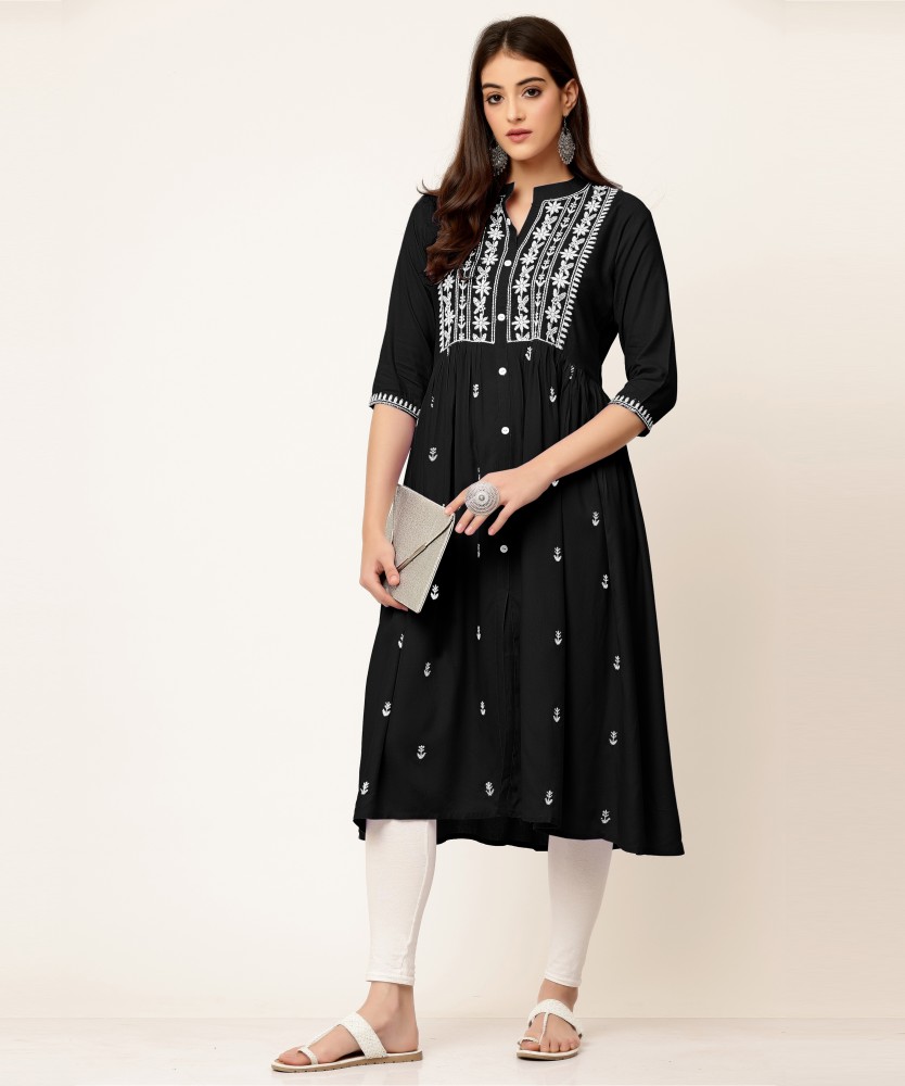 Chikan kurti outlet online flipkart