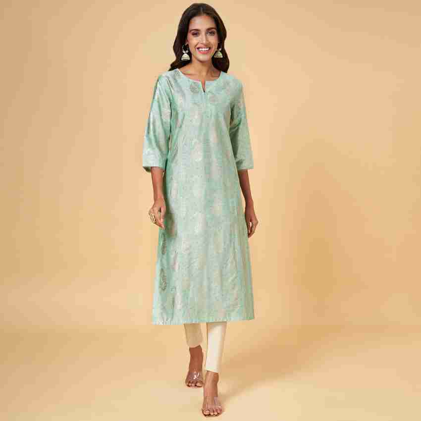 Rangmanch by Pantaloons Women Printed Straight Kurta - Buy