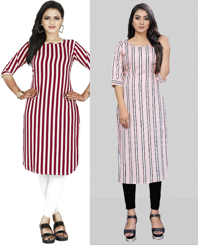Modli 20 Fashion Women Striped Printed Straight Kurta Buy Modli 20 Fashion Women Striped Printed Straight Kurta Online at Best Prices in India Flipkart