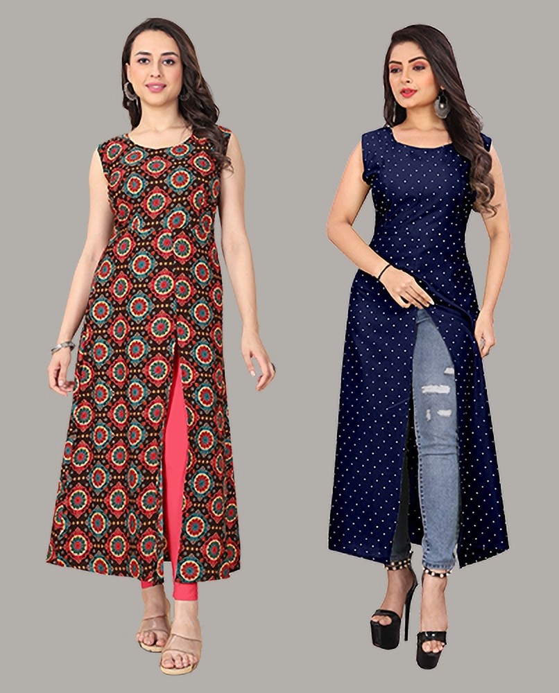 7800 GROUP Women Floral Print Frontslit Kurta - Buy 7800 GROUP Women Floral  Print Frontslit Kurta Online at Best Prices in India