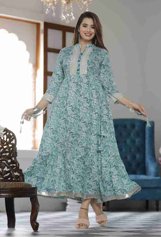 Anarkali kurta 2024 from saree