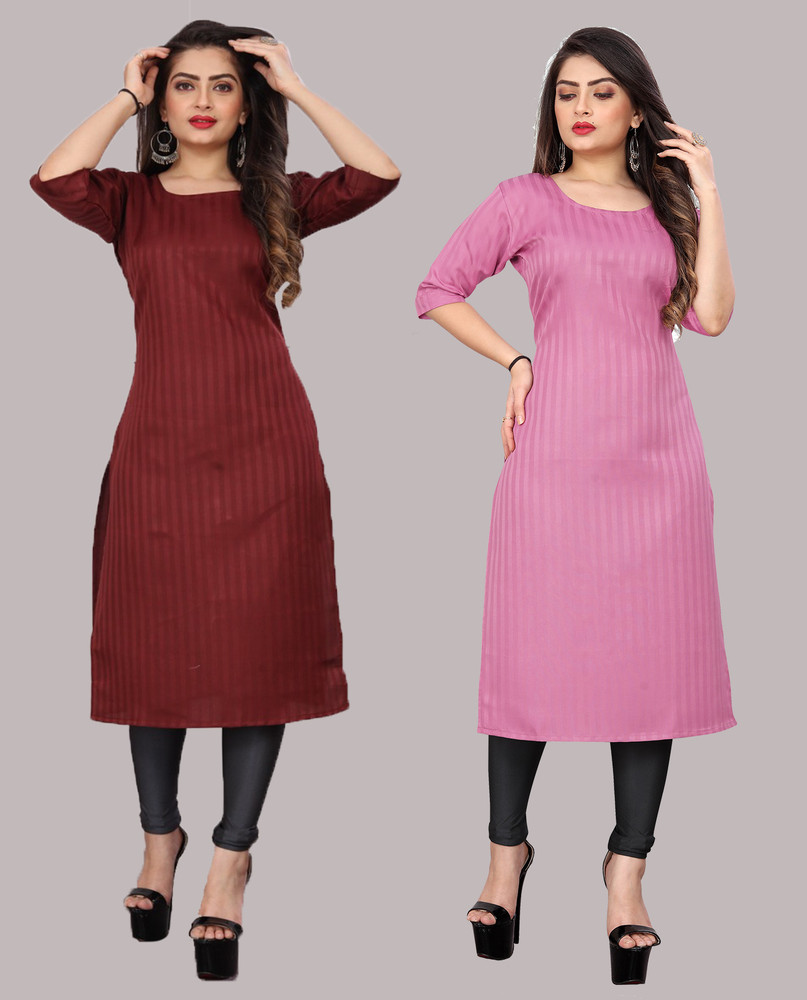 INEZAA Women Striped Straight Kurta Buy INEZAA Women Striped Straight Kurta Online at Best Prices in India Flipkart
