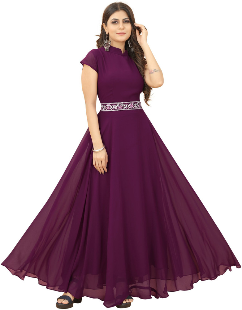 Flipkart long 2025 gown party wear