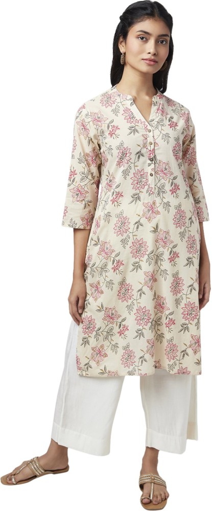 Rangmanch by Pantaloons Women's Straight Fit Kurta Price in India, Full  Specifications & Offers | DTashion.com
