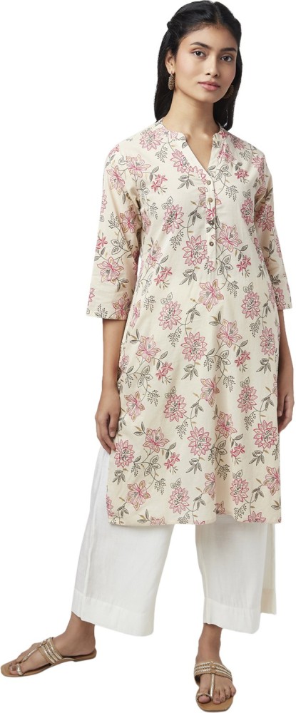 Rangmanch by Pantaloons Women Printed Straight Kurta - Buy