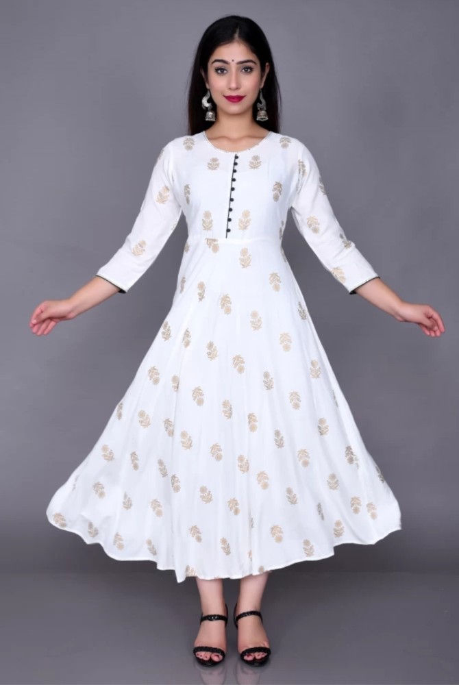 Long anarkali hotsell kurti flipkart