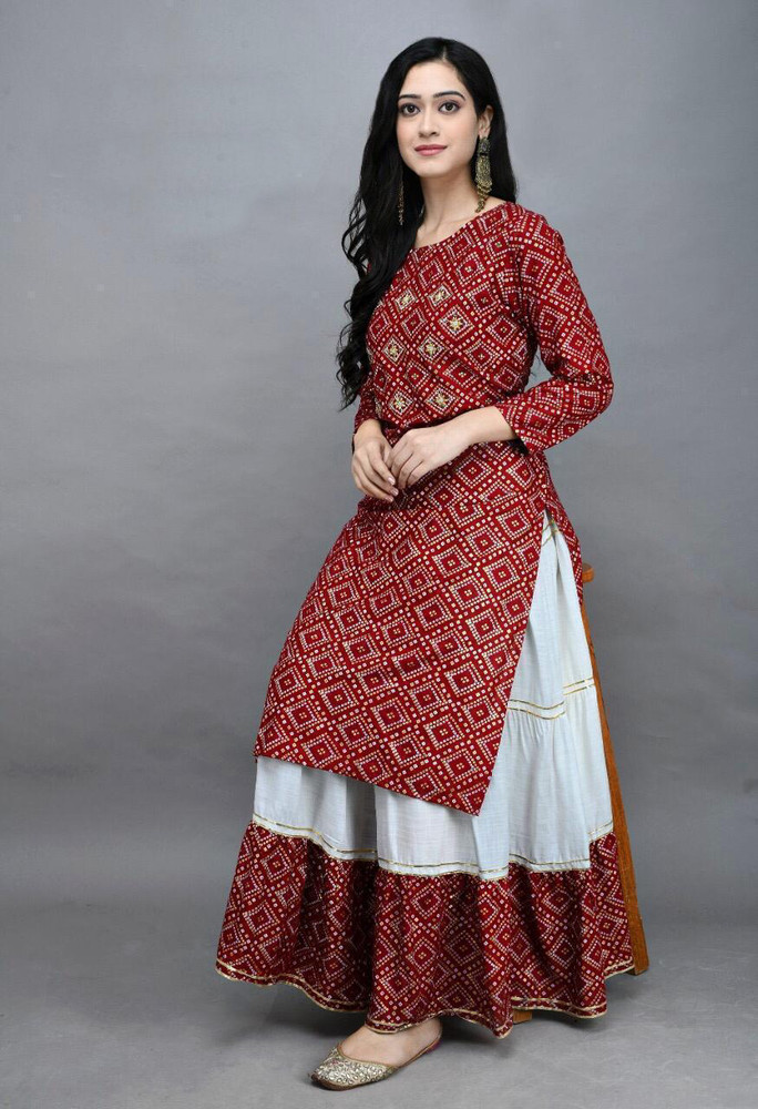 Kurta top with skirt 2025