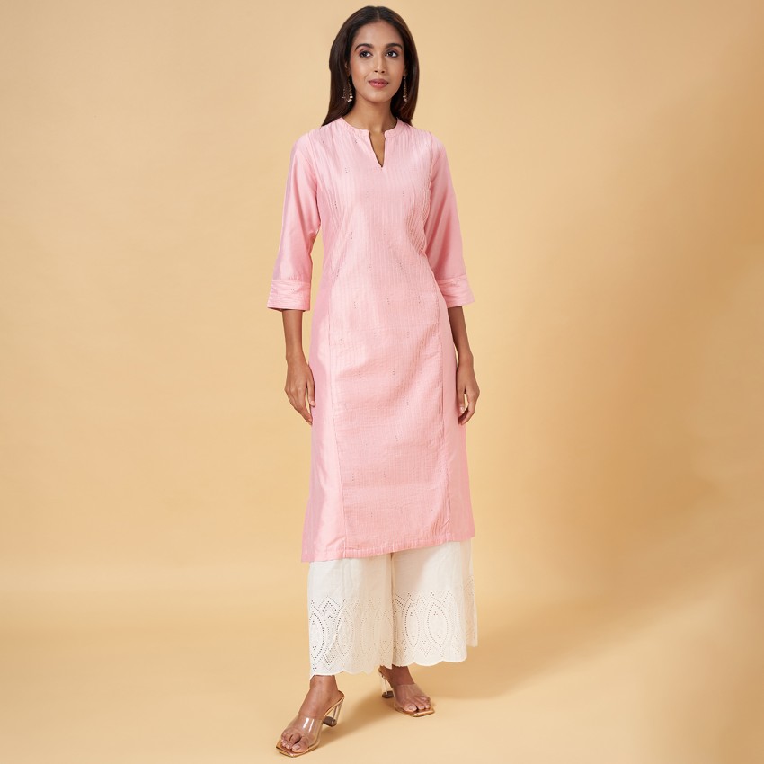 Rangmanch by Pantaloons Women Self Design Straight Kurta - Buy Rangmanch by  Pantaloons Women Self Design Straight Kurta Online at Best Prices in India