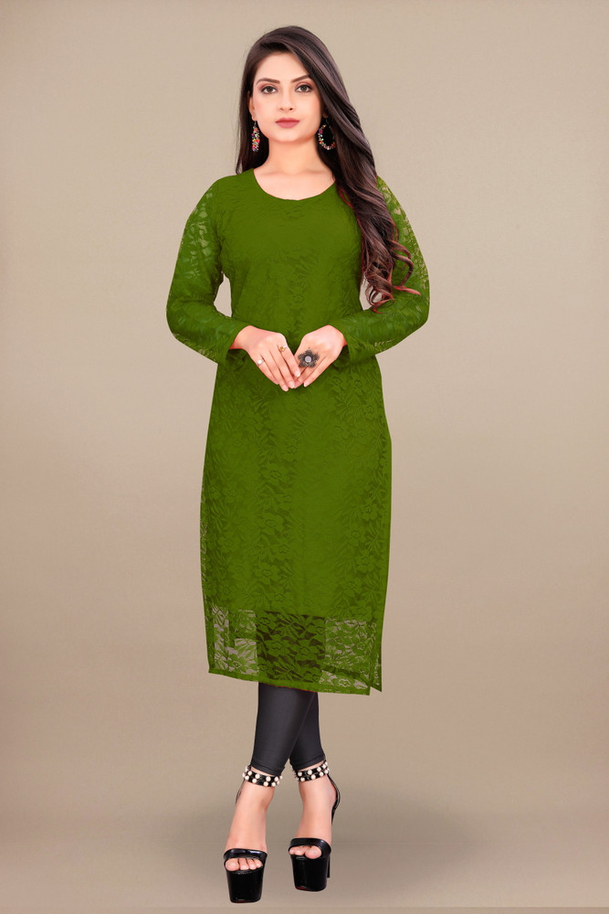 Lakshya Fashion Mart Women Self Design A line Kurta