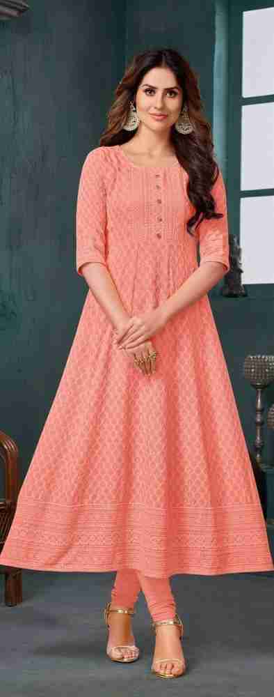 Chicken anarkali kurti hot sale