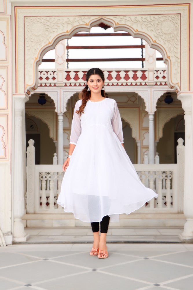 Simple anarkali 2024 dress in flipkart