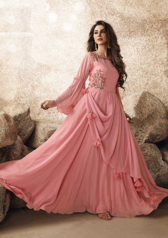 Flipkart long gown hot sale party wear