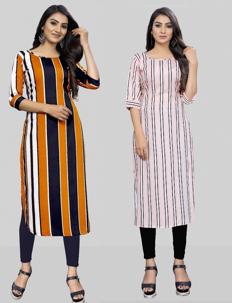 Modli 20 Fashion Women Striped Printed Straight Kurta Buy Modli 20 Fashion Women Striped Printed Straight Kurta Online at Best Prices in India Flipkart