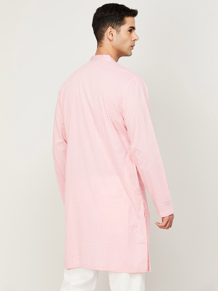 Melange pink sale kurta