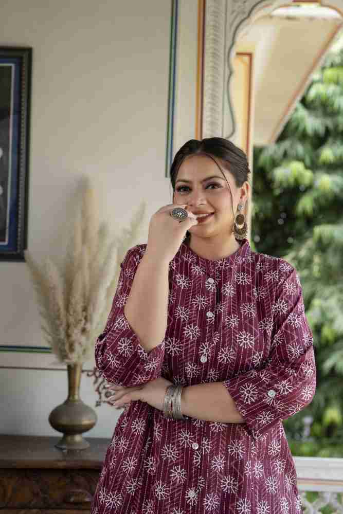 RopaDeModa Women Printed A line Kurta Buy RopaDeModa Women