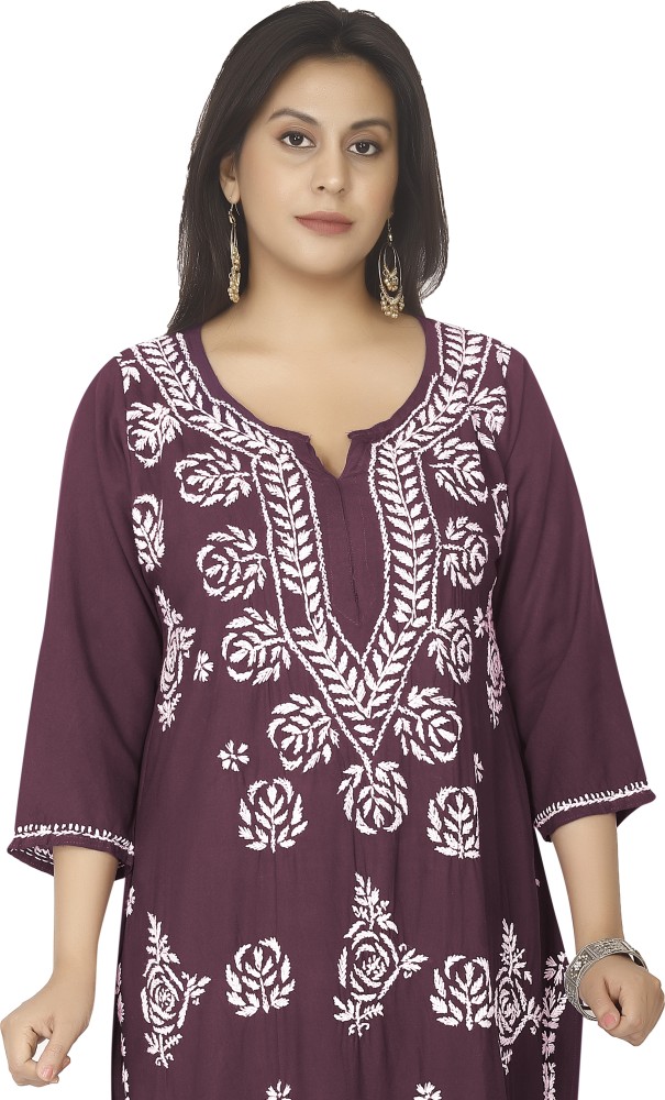 D.A.Kurtis Women Chikan Embroidery A line Kurta Buy D.A.Kurtis Women Chikan Embroidery A line Kurta Online at Best Prices in India Flipkart