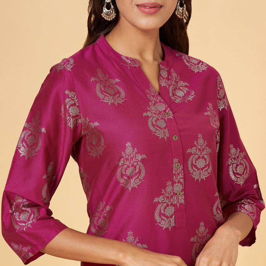 Rangmanch Women Pink Kurta - Selling Fast at