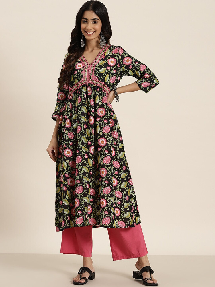 HERE NOW Women Printed A line Kurta Buy HERE NOW Women Printed A line Kurta Online at Best Prices in India Flipkart