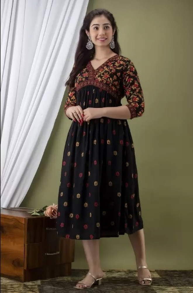 BANJAARA FASHION Women Printed Anarkali Kurta Buy BANJAARA