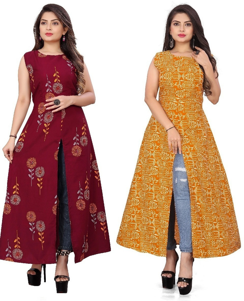 Modli 20 Fashion Women Printed Frontslit Kurta Buy Modli 20 Fashion Women Printed Frontslit Kurta Online at Best Prices in India Flipkart