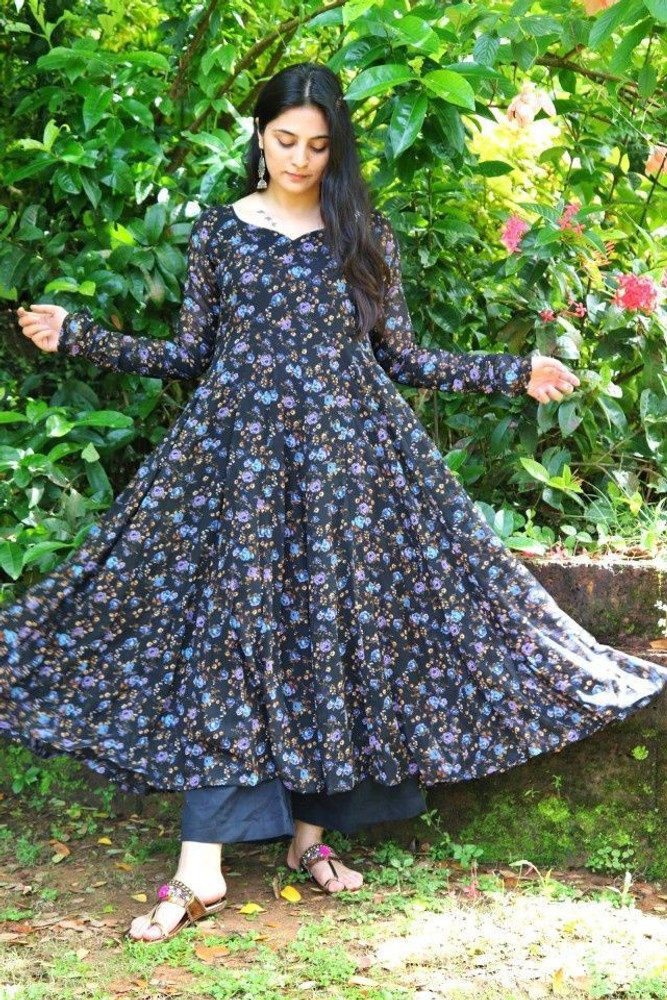 American Blues Flared A line Gown Price in India Buy American Blues Flared A line Gown online at Flipkart