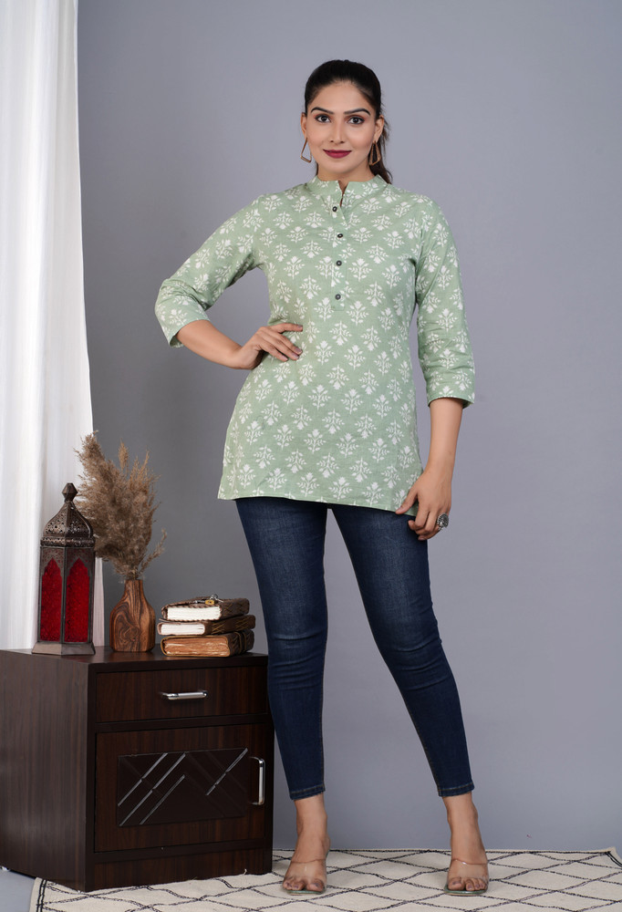 Short kurtis for jeans flipkart outlet
