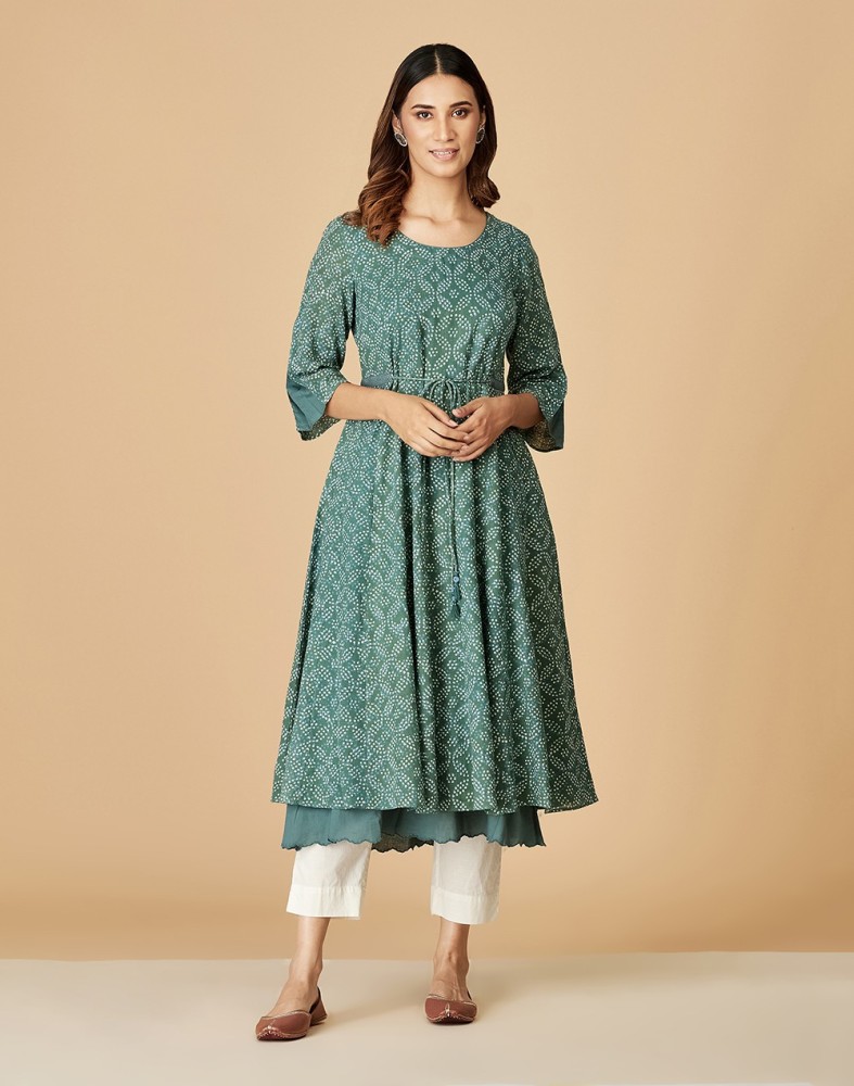 Fabindia Women Printed Flared Kurta Buy Fabindia Women Printed Flared Kurta Online at Best Prices in India Flipkart