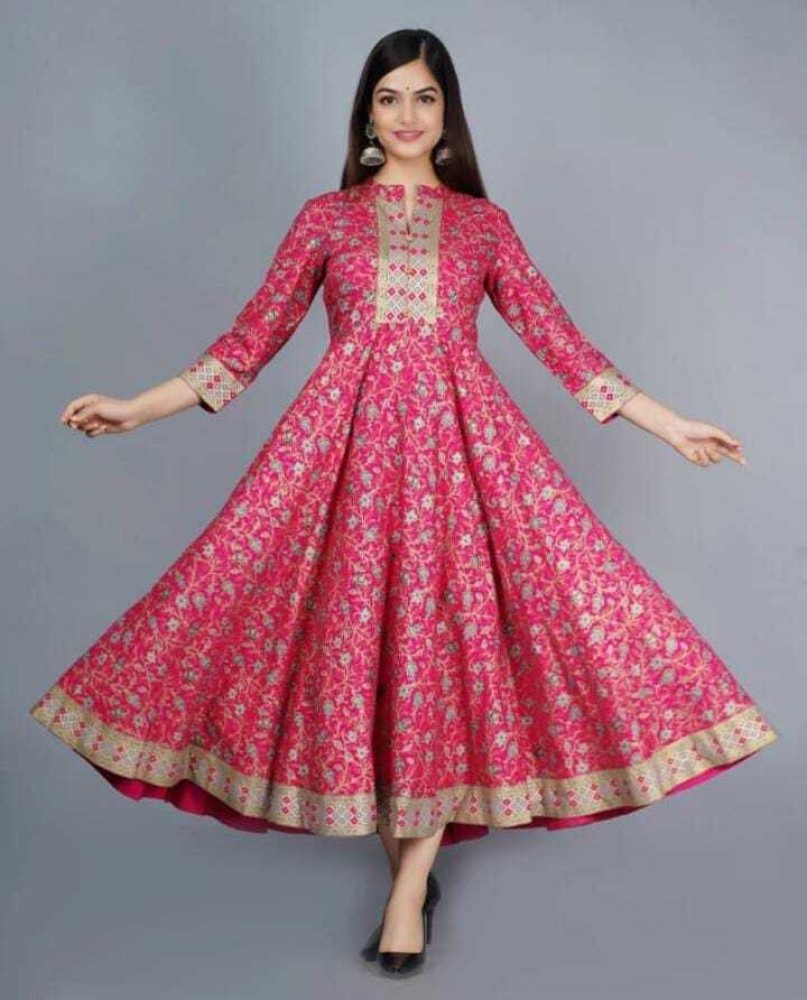 fastal look Women Printed Anarkali Kurta Buy fastal look Women