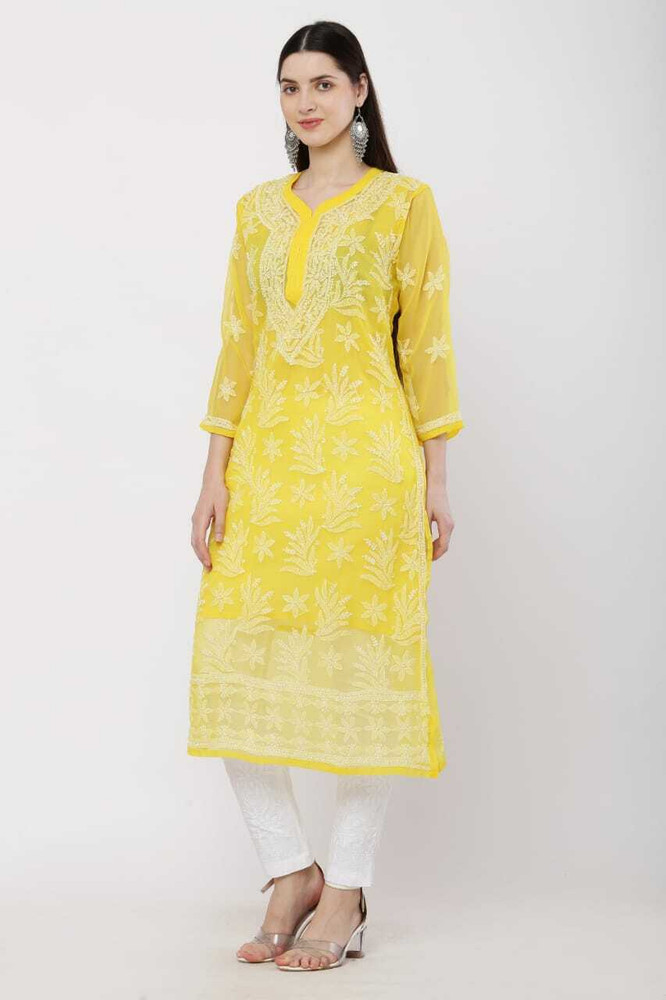 RS FASHION Women Chikan Embroidery Anarkali Kurta - Buy RS FASHION Women  Chikan Embroidery Anarkali Kurta Online at Best Prices in India | Flipkart .com