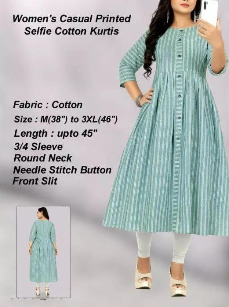 VINH FASHION Women Striped Anarkali Kurta - Buy VINH FASHION Women Striped  Anarkali Kurta Online at Best Prices in India