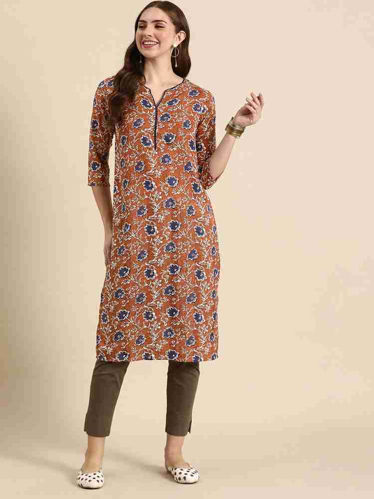 Anouk multicoloured printed anarkali kurta clearance
