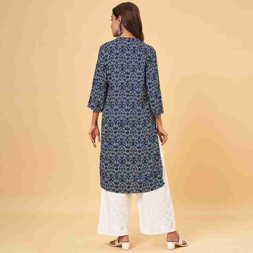 Rangmanch by Pantaloons Women Printed Straight Kurta - Buy Rangmanch by Pantaloons  Women Printed Straight Kurta Online at Best Prices in India