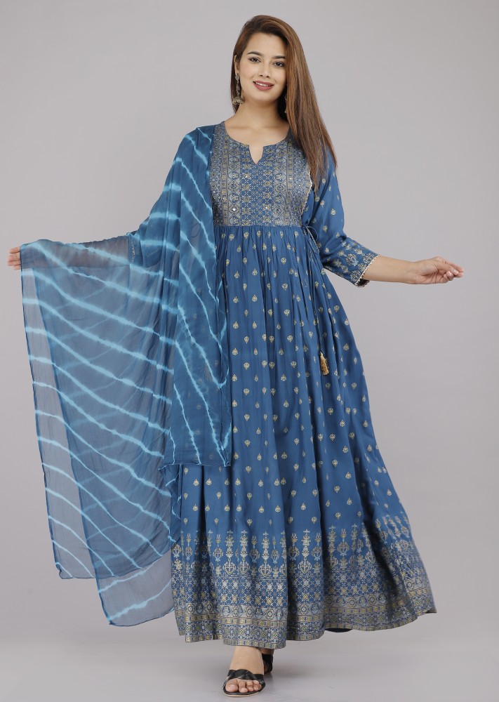 Long gown sale kurti flipkart