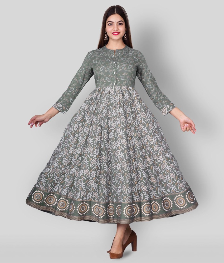 Cotton Anarkali Kurtas - Buy Cotton Anarkali Kurtas online in India