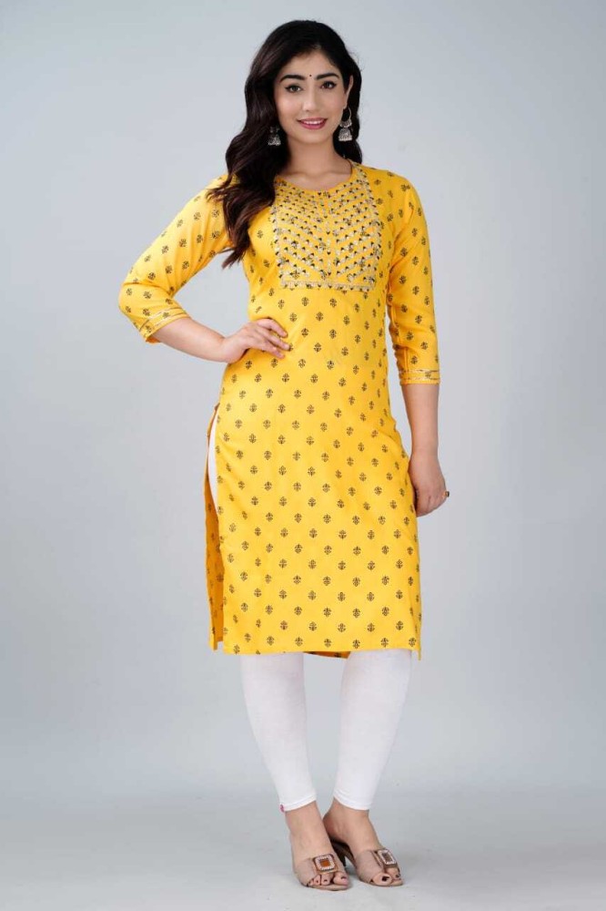 Kurti Sanga Women Embroidered, Embellished, Printed, Self Design A-line  Kurta - Buy Kurti Sanga Women Embroidered, Embellished, Printed, Self Design  A-line Kurta Online at Best Prices in India