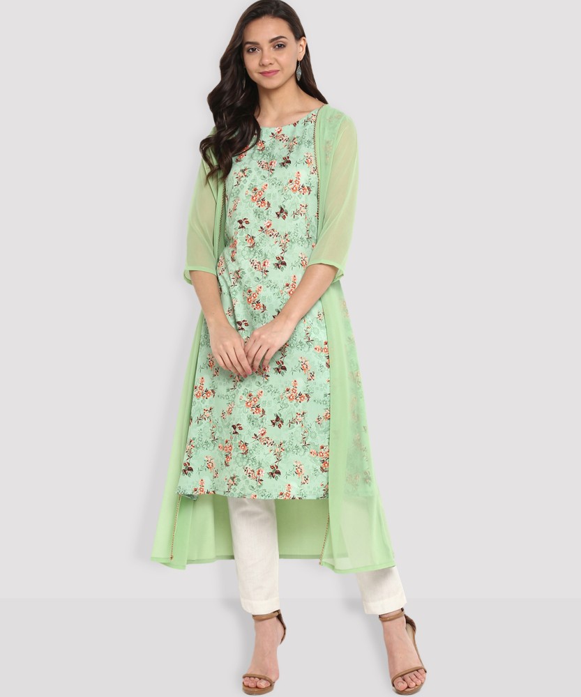 Janasya Women Printed A line Kurta