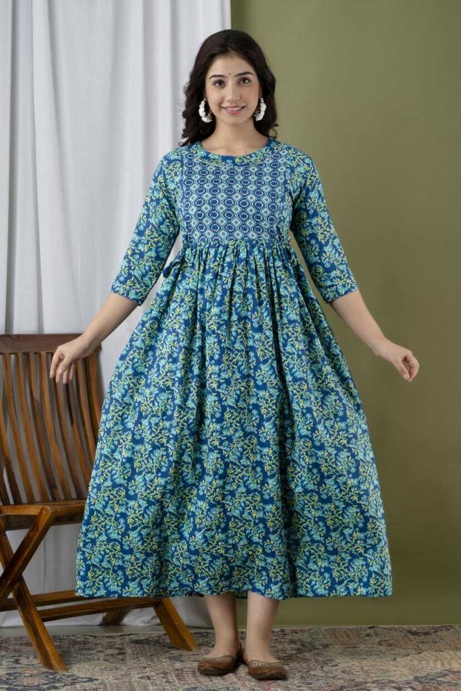 Xxl cotton sale anarkali kurtis