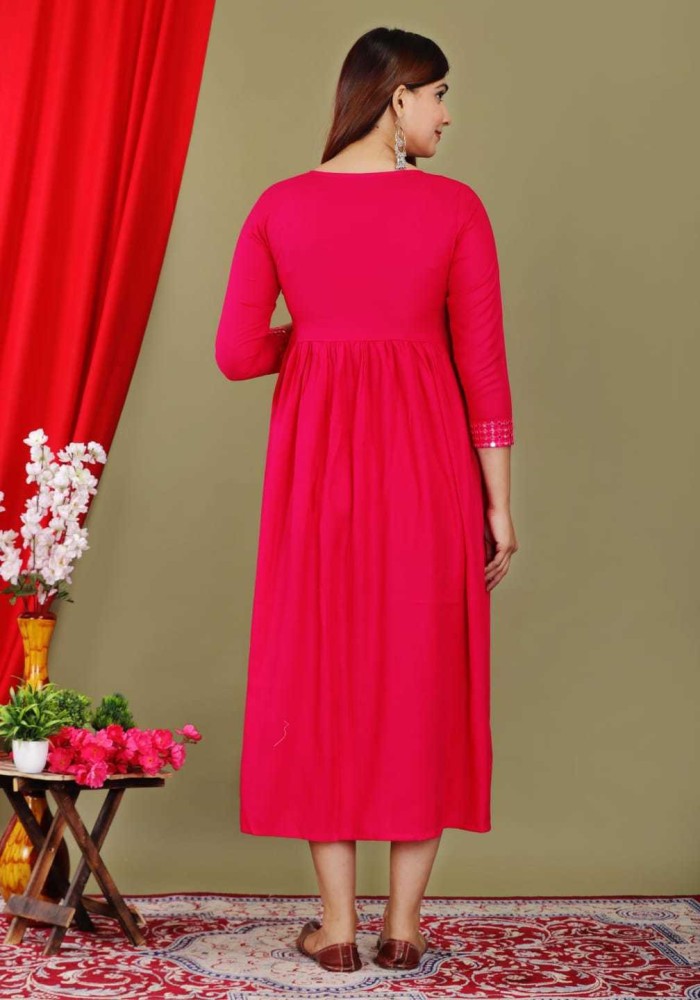 Bead best sale work kurtis