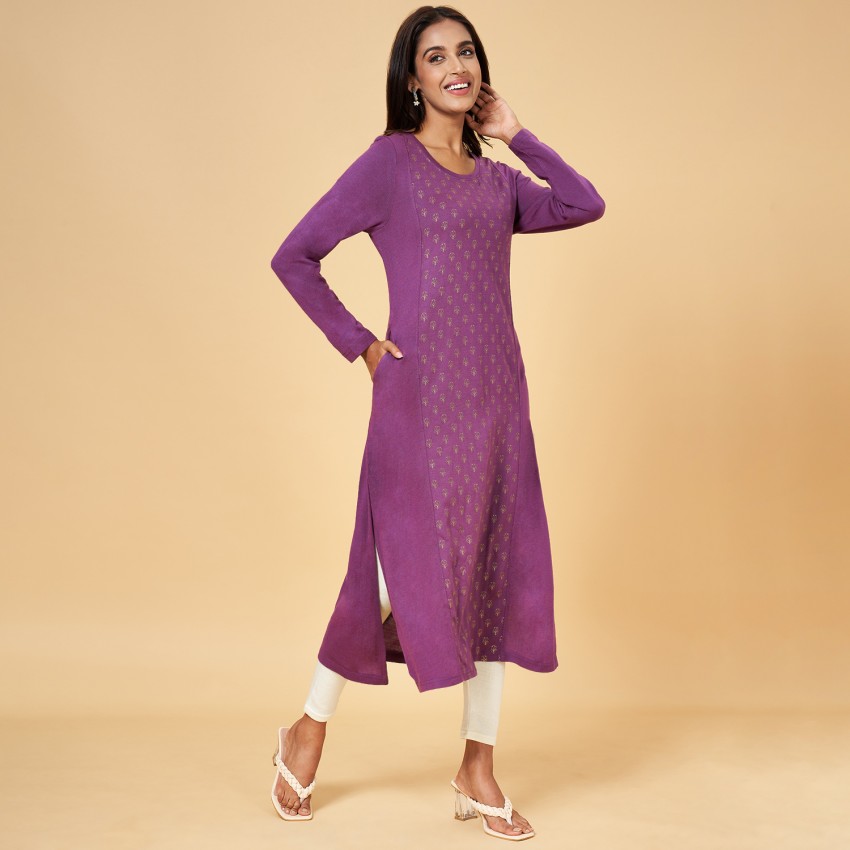 Rangmanch by Pantaloons Women Printed Straight Kurta - Buy