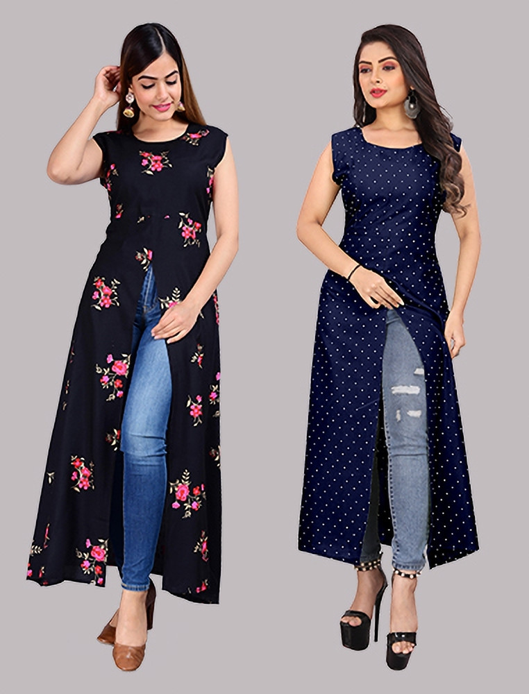 INEZAA Women Floral Print Straight Kurta Buy INEZAA Women Floral